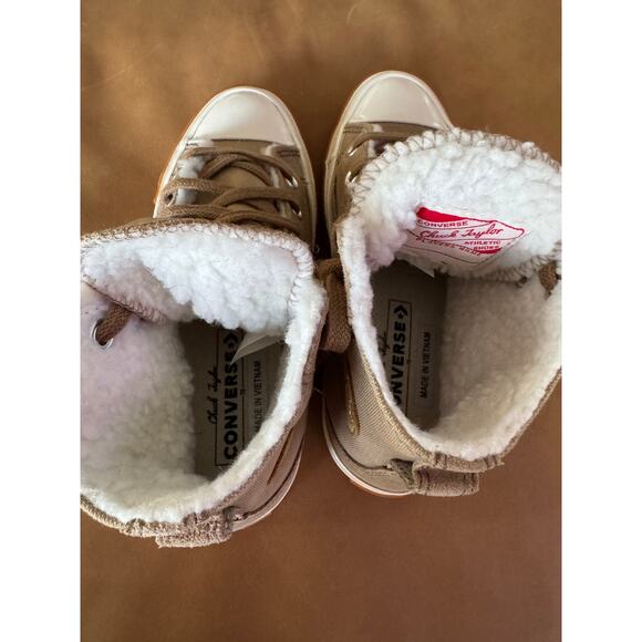 CONVERSE Chuck 70 Sherpa Lined Colorblock Canvas/Suede Sneaker Women’s Size 5.5 - Picture 7 of 10